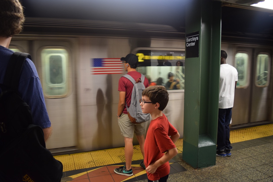 Waiting for the train