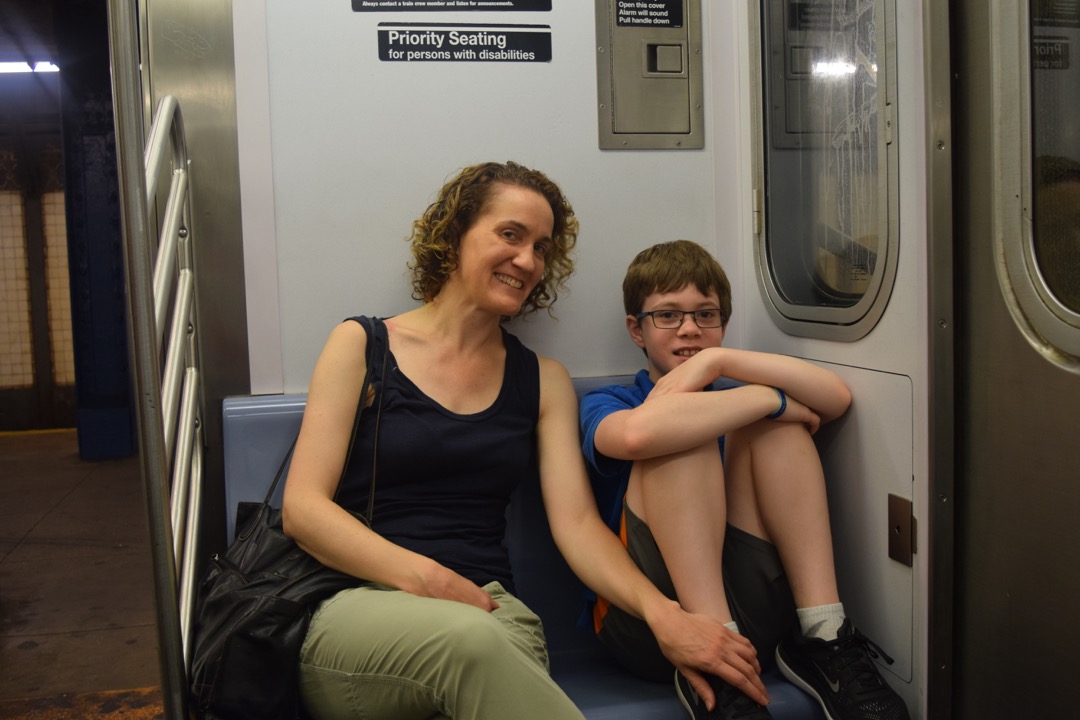 Riding on the subway