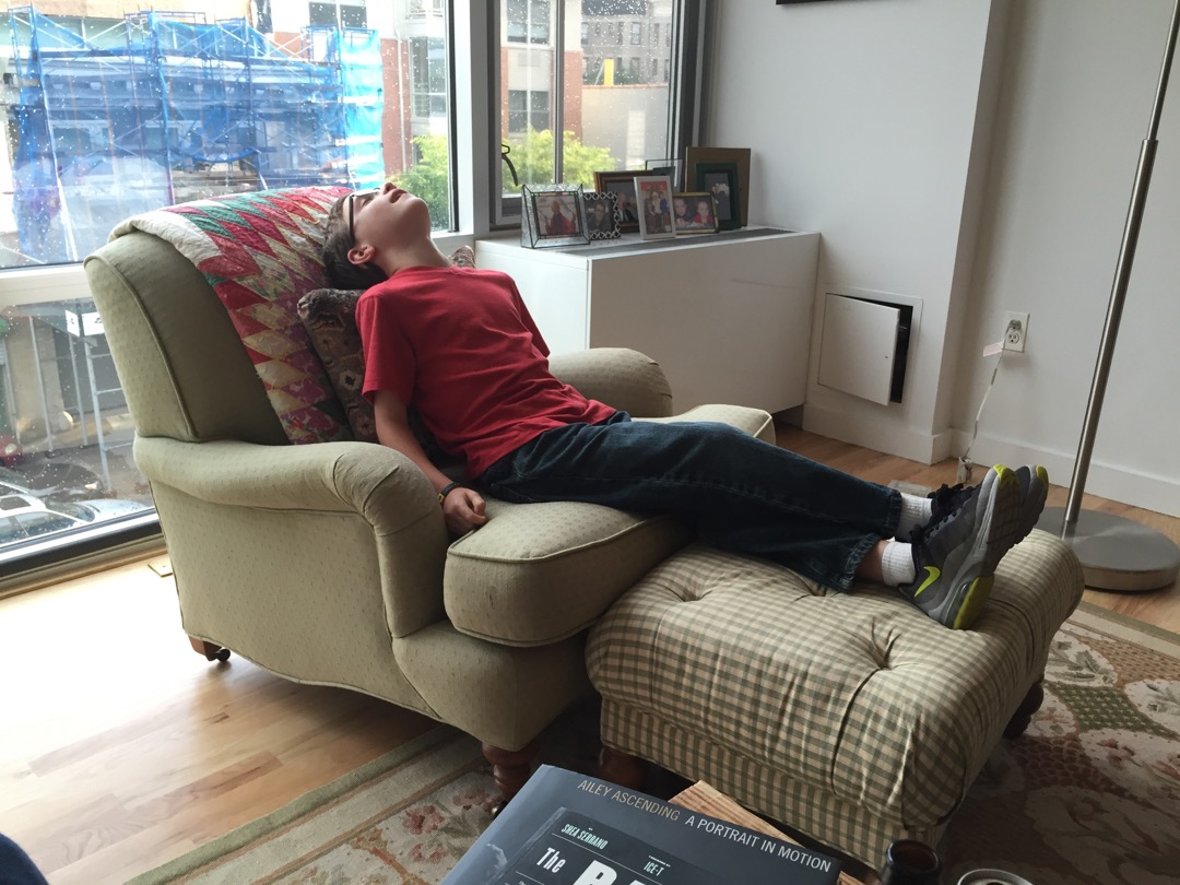 Ted liked Aunt Jen's chair