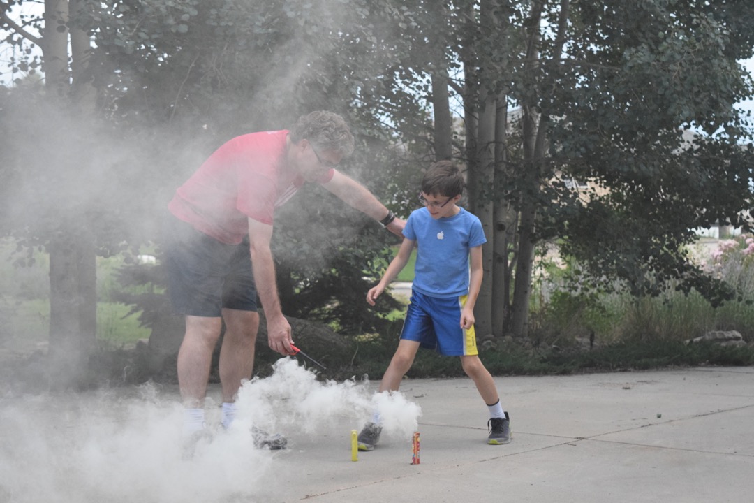 Lots of smoke bombs