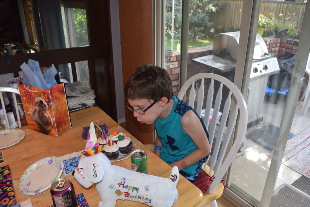 More celebration at Grandma and Grandpa's house