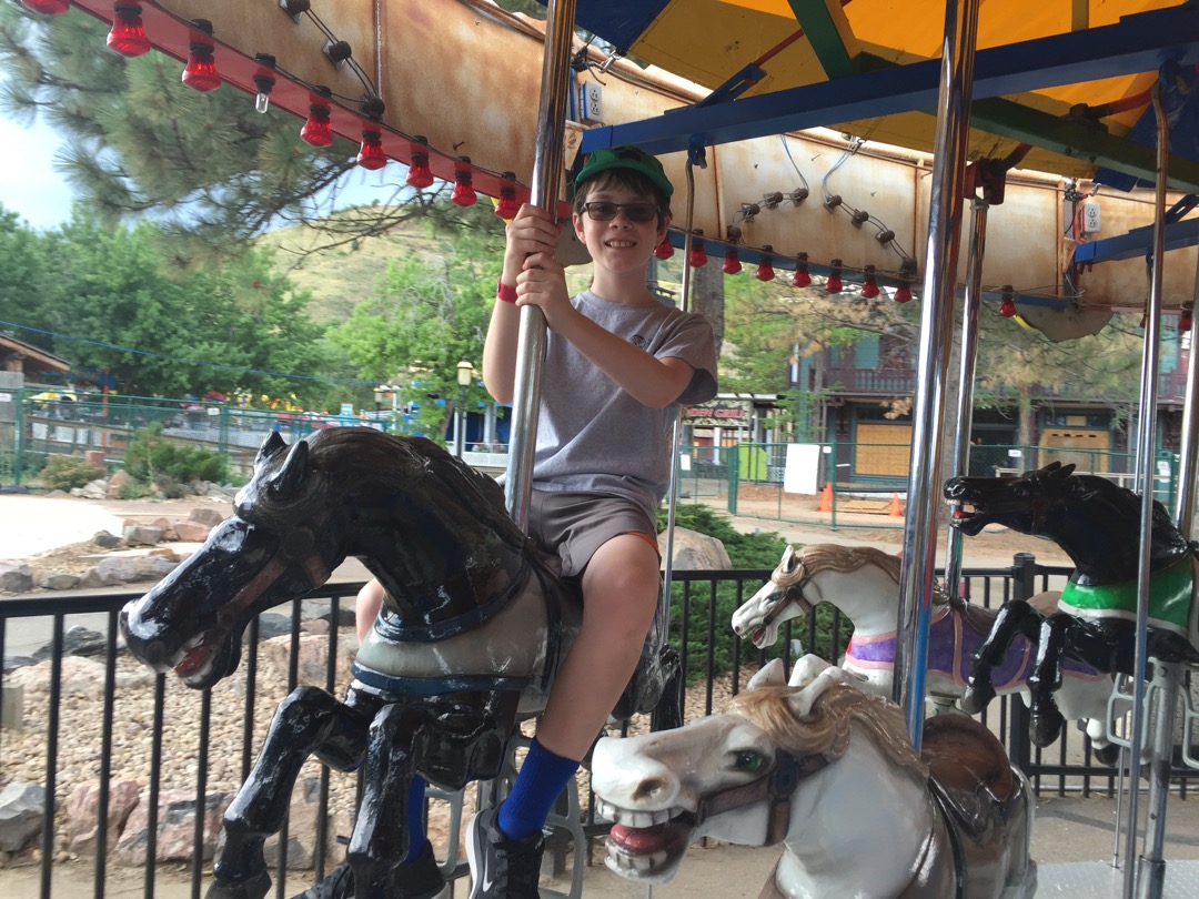 Tim on the carousel