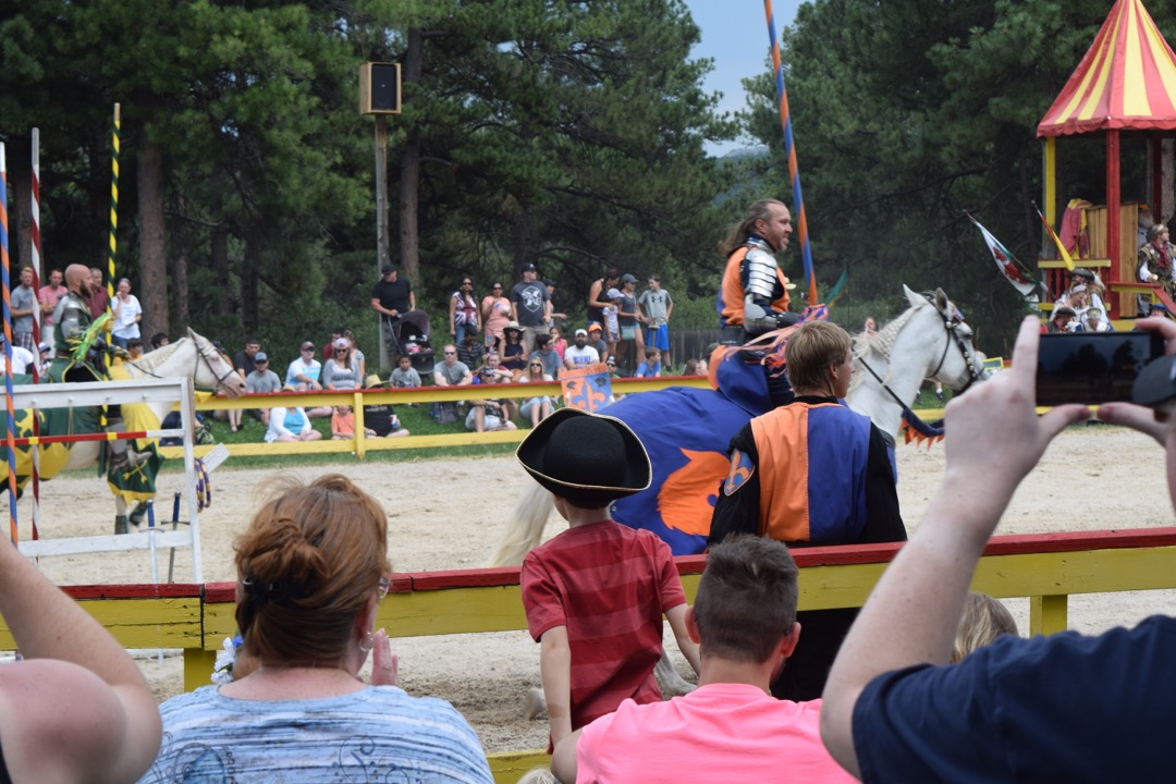 Ted is psyched for jousting