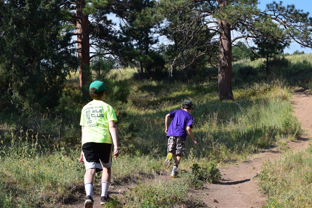 Gaining altitude on Sleepy Lion Trail