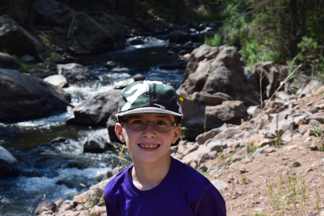Ted by the North St. Vrain Creek