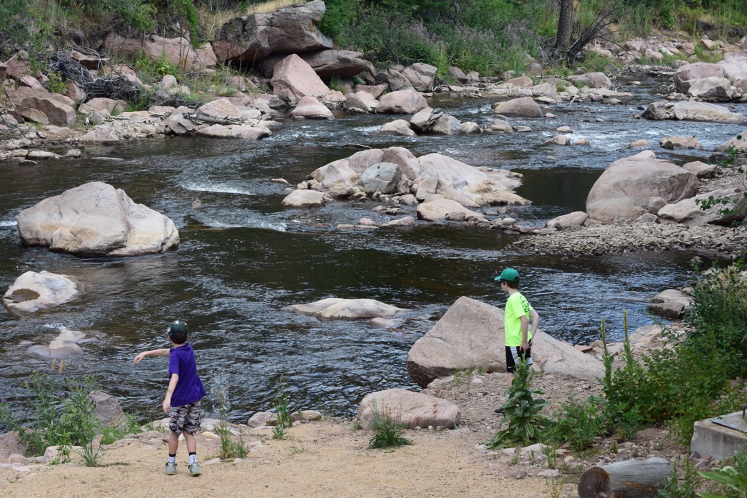 Chucking rocks