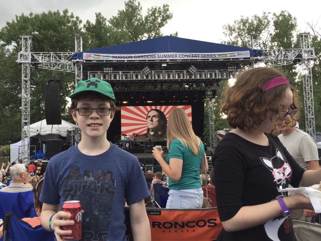 Our first family concert - Weird Al Yankovic!