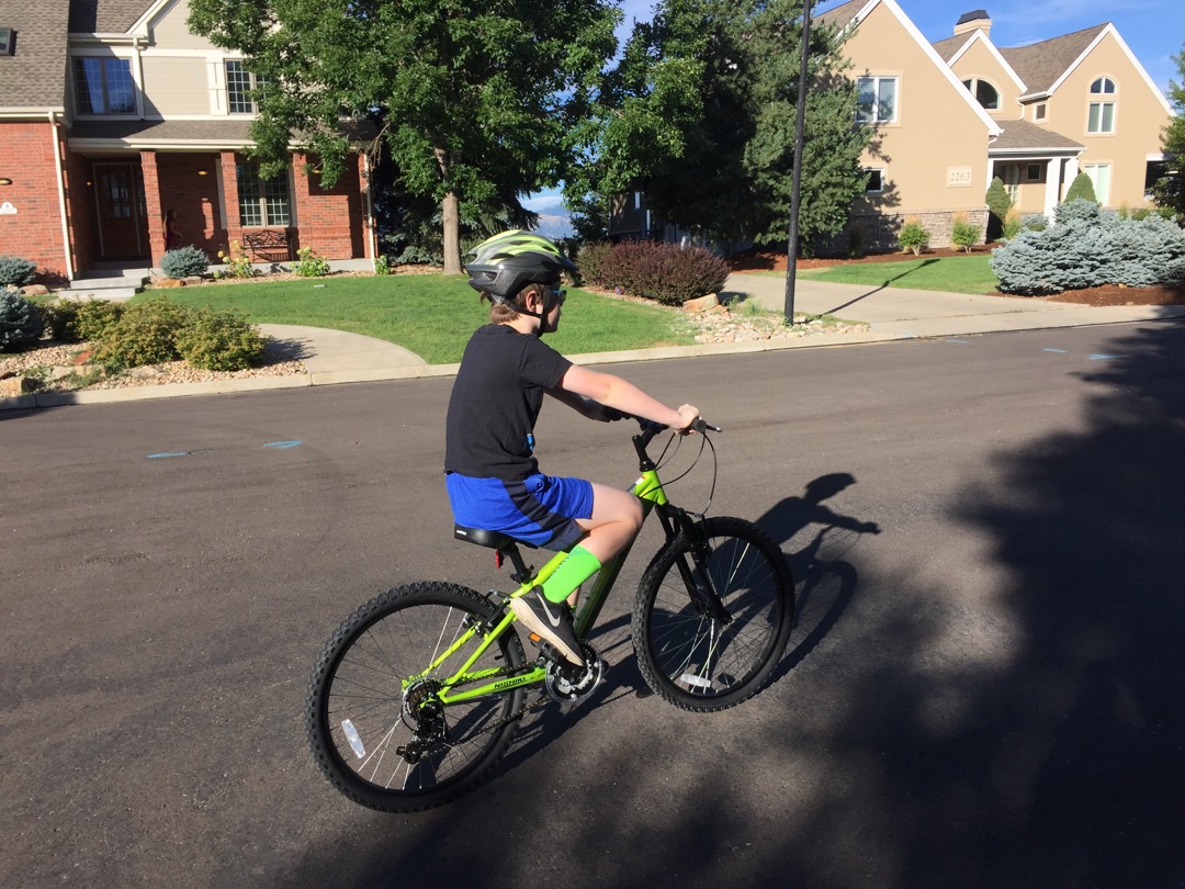 Tim's new 21-speed for school commuting
