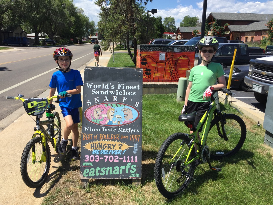Biked to lunch