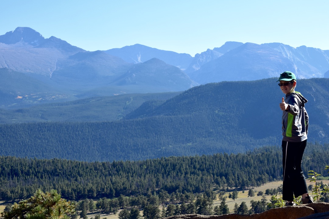 Tim in RMNP with Longs Peak