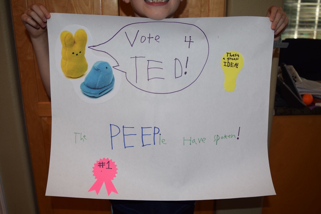 He didn't win, but we had lots of bad Peep jokes!