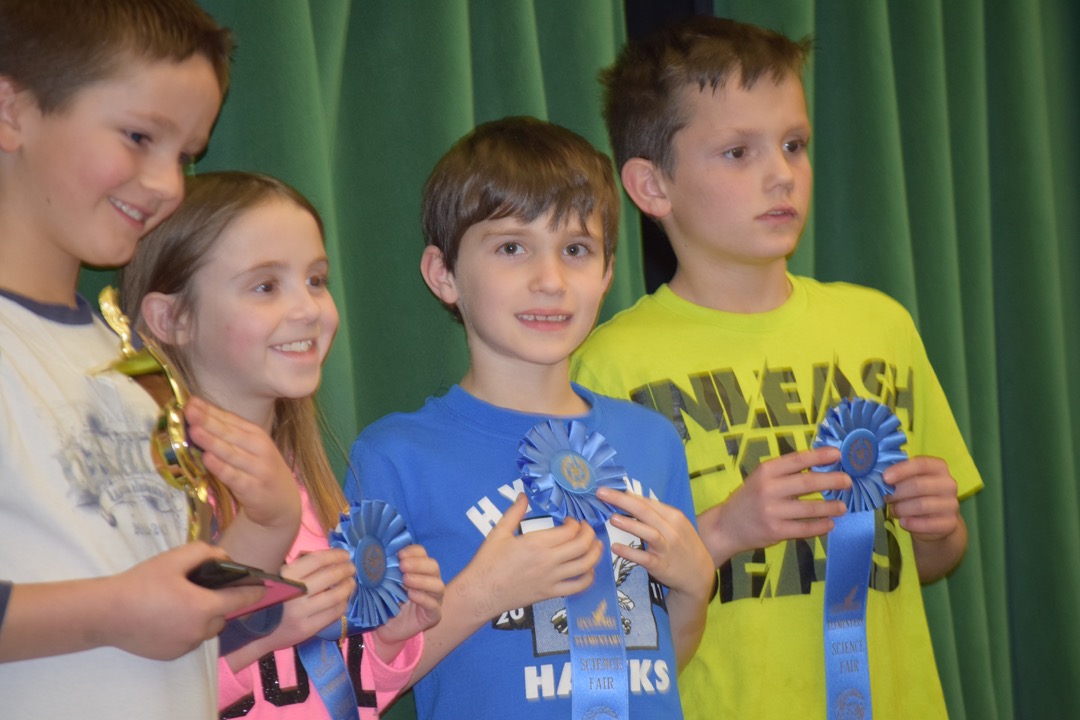 Ted with other 3rd grade winners