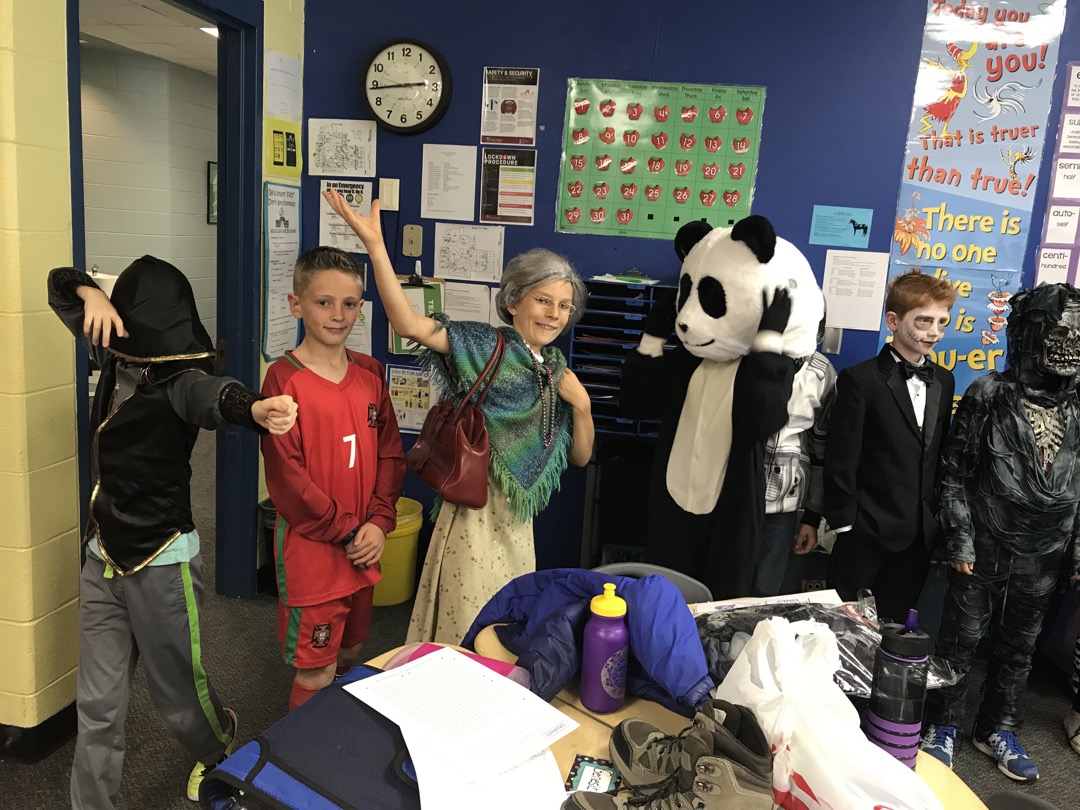 Ted and classmates