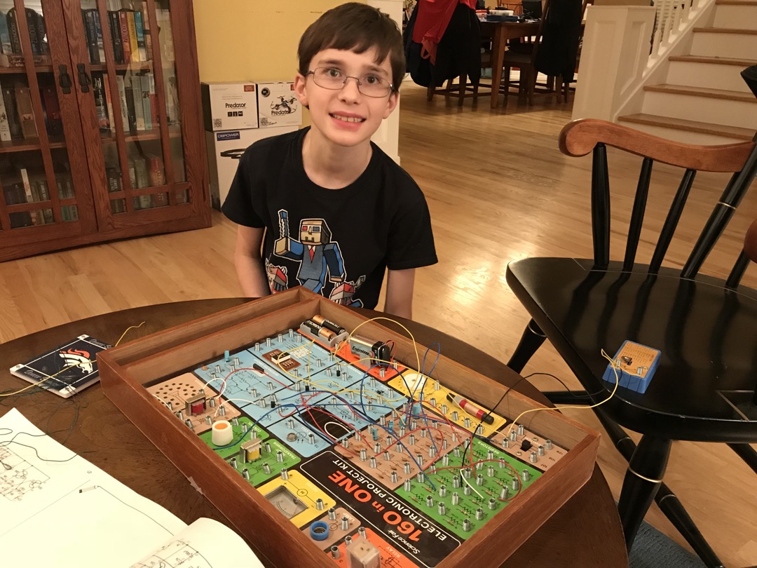 Ted has fun with circuits