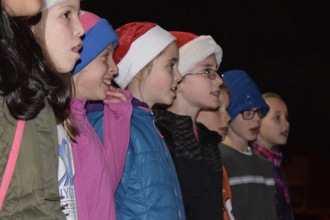 Ted sings with choir