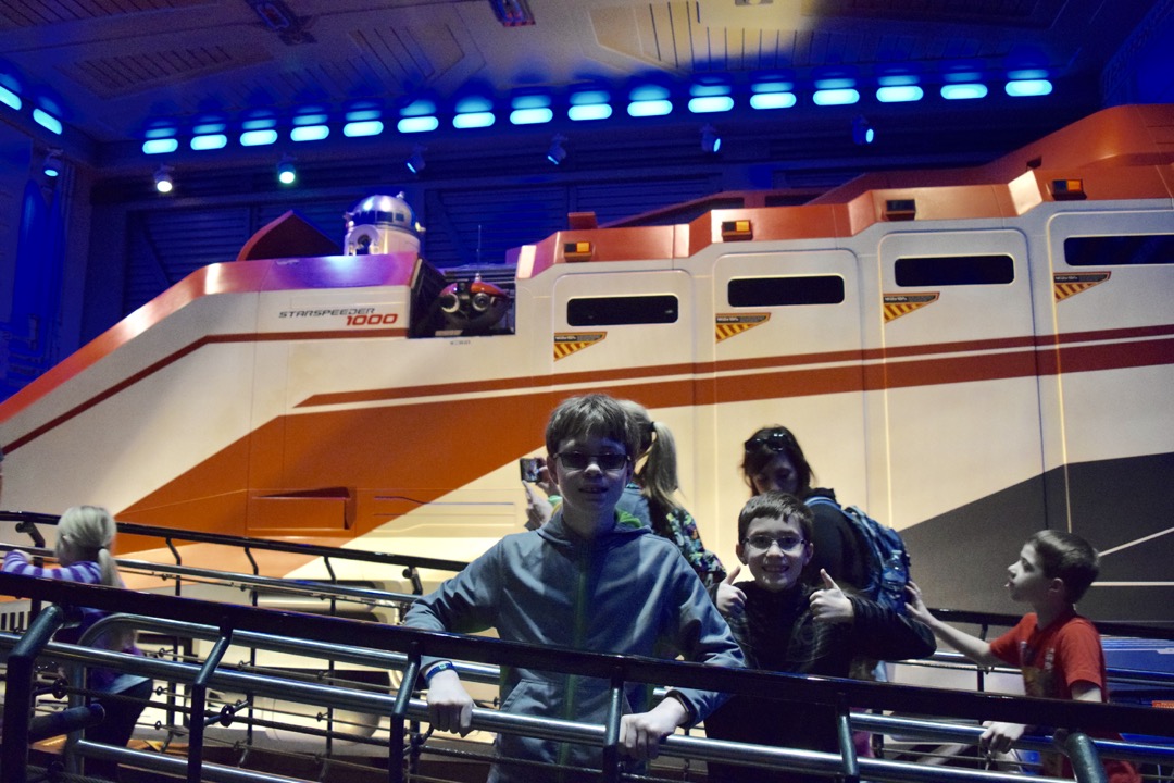 Ready for the Star Tours ride