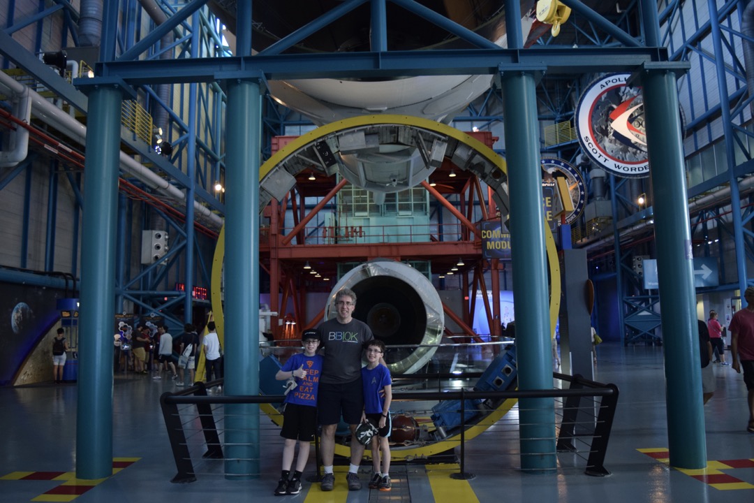 Underneath the Saturn V