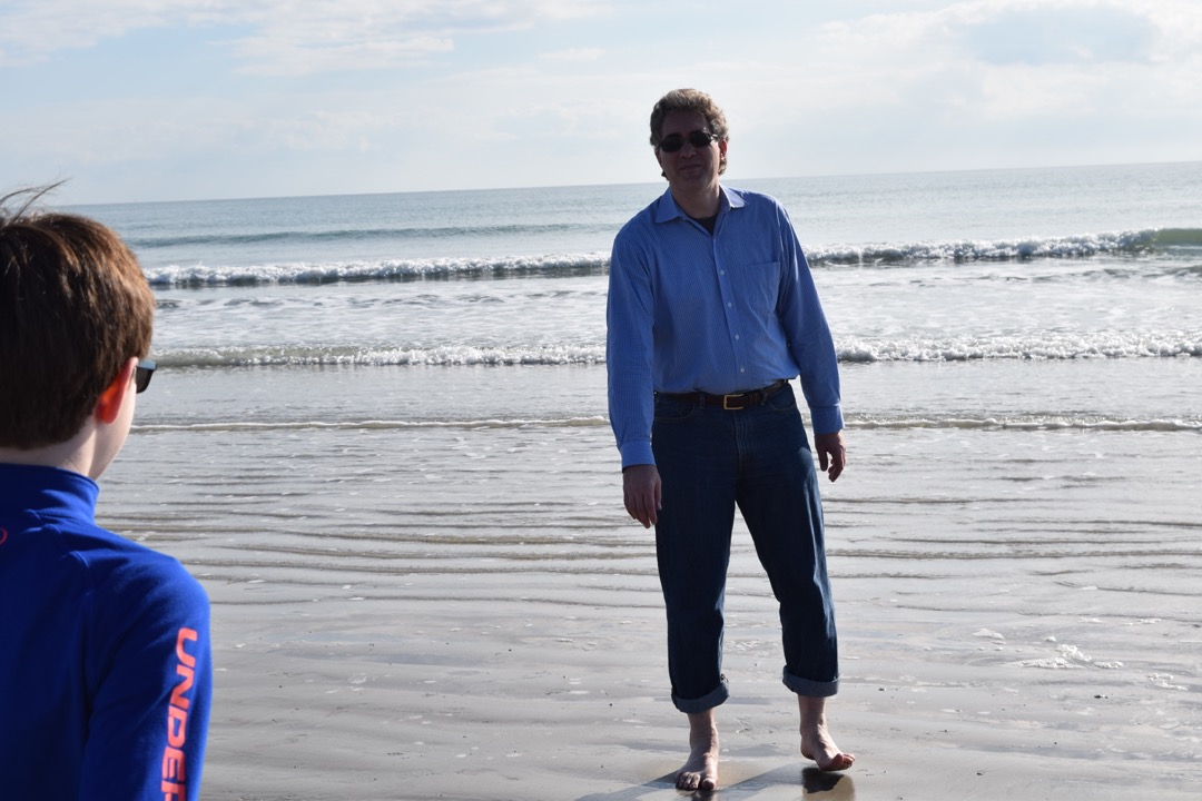 Feet in the sand