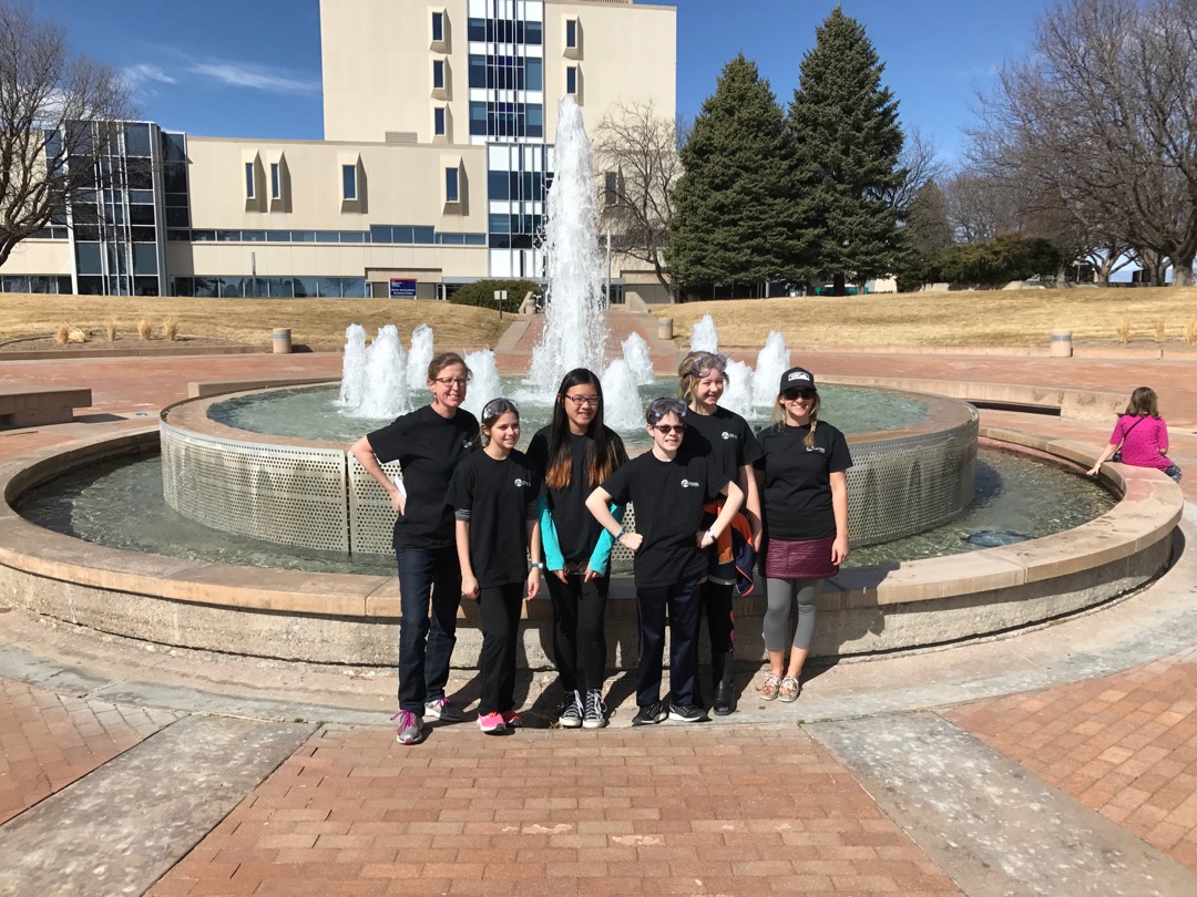 Tim and the Westview Science Olympiad team at the competition at CU Pueblo