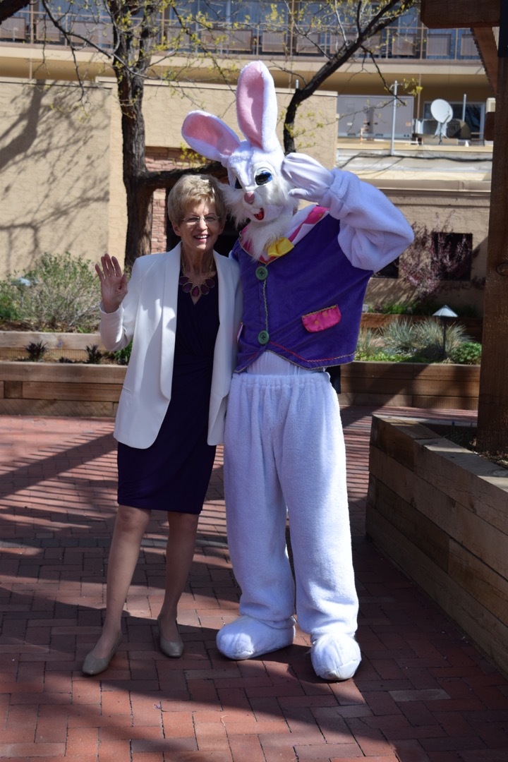 Grandma and the bunny