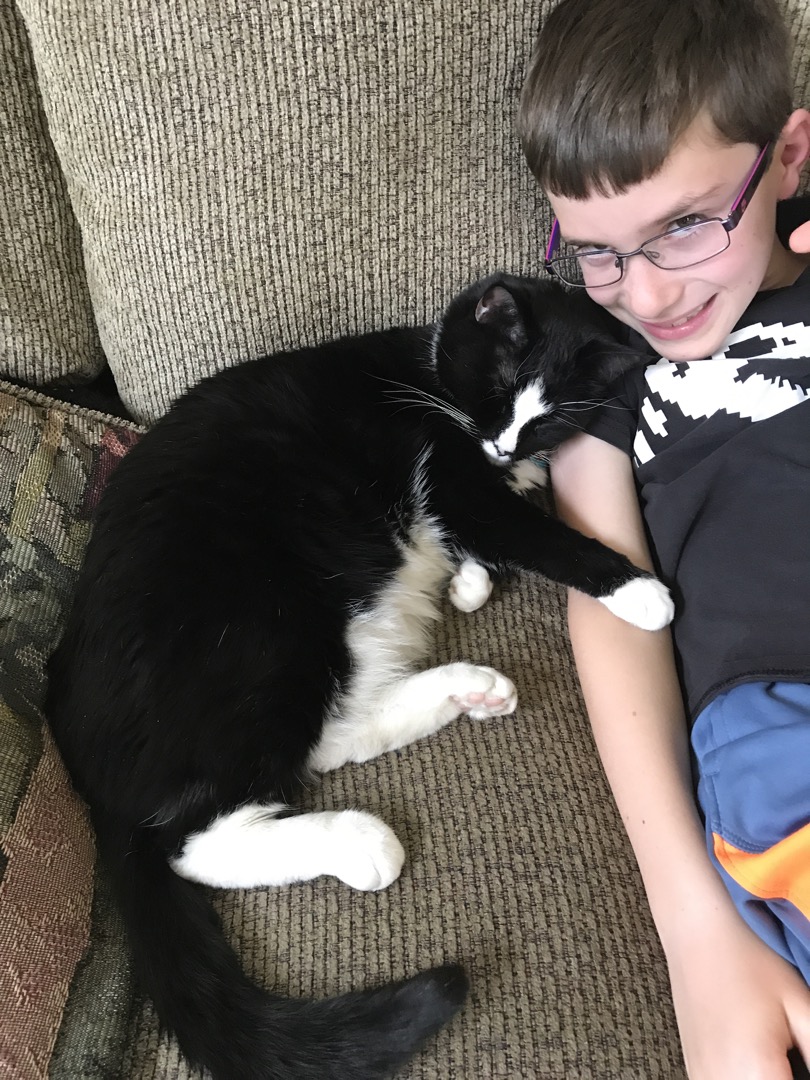 Kitty and his boy