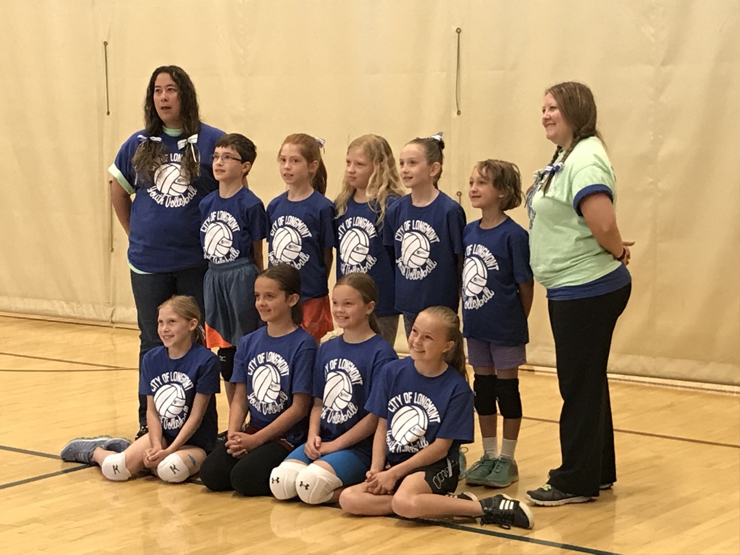 Ted's spring volleyball team, the Deep Marine Dolphins