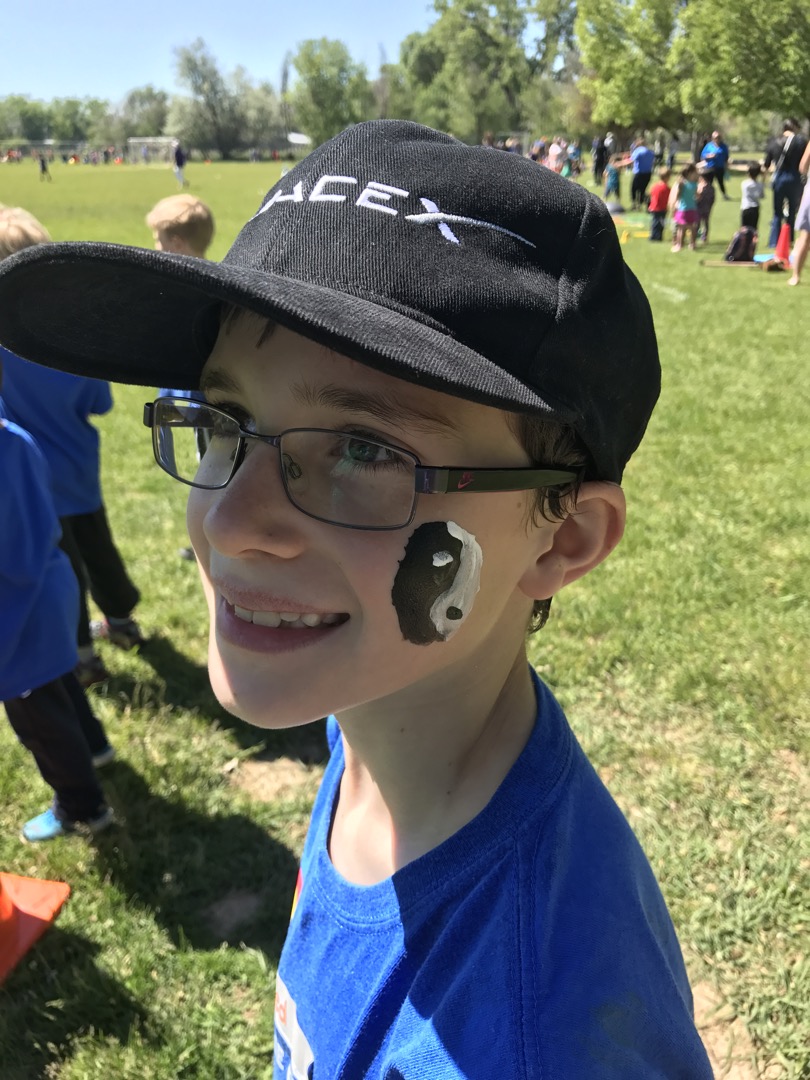 Face painting at Hygiene field day