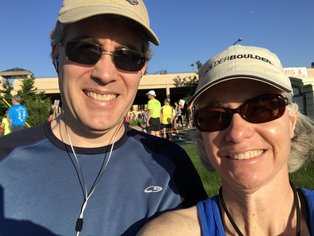 Mom and Dad ready to run the BolderBoulder