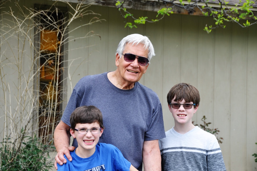 Hanging out with Grandpa