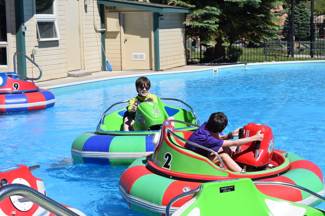 Bumper boats at Fun City