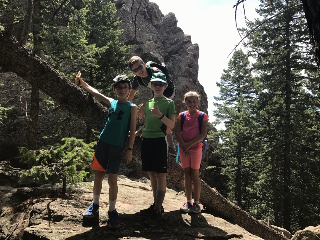 On our way back down