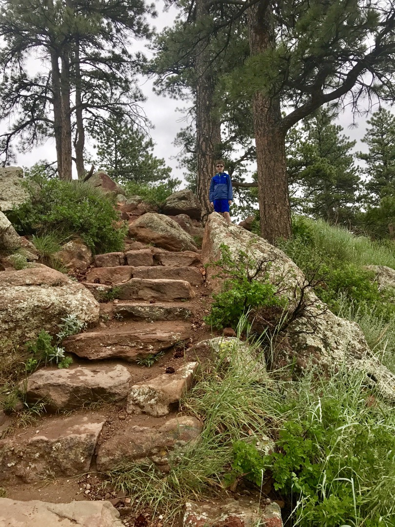 Cloudy and cool Boulder day