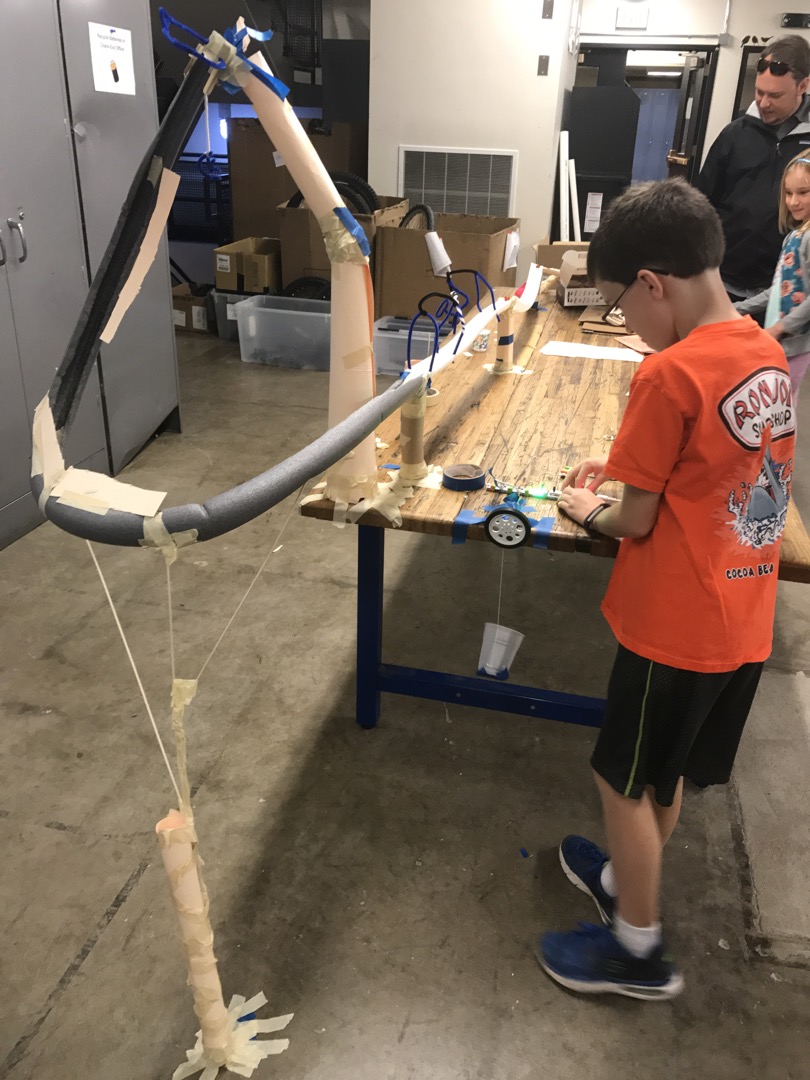 Ted's final project in his Chain Reactions class