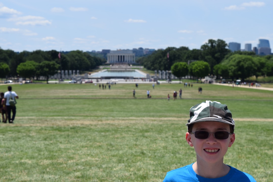 Ted and the Lincoln Memorial