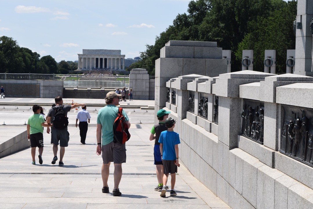 Taking in the WWII Memorial
