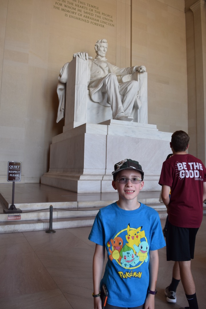 At the Lincoln Memorial