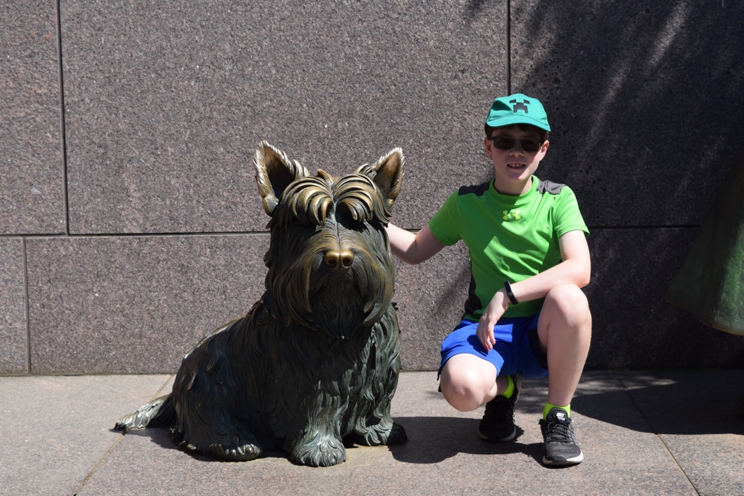 Tim at the FDR Memorial