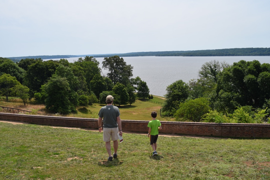 Washington's backyard and haha wall