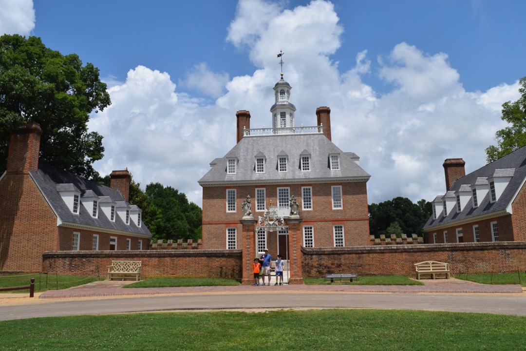 Outside the Governor's Palace