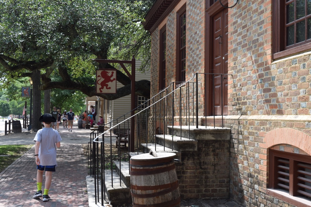 Walking down an historical street