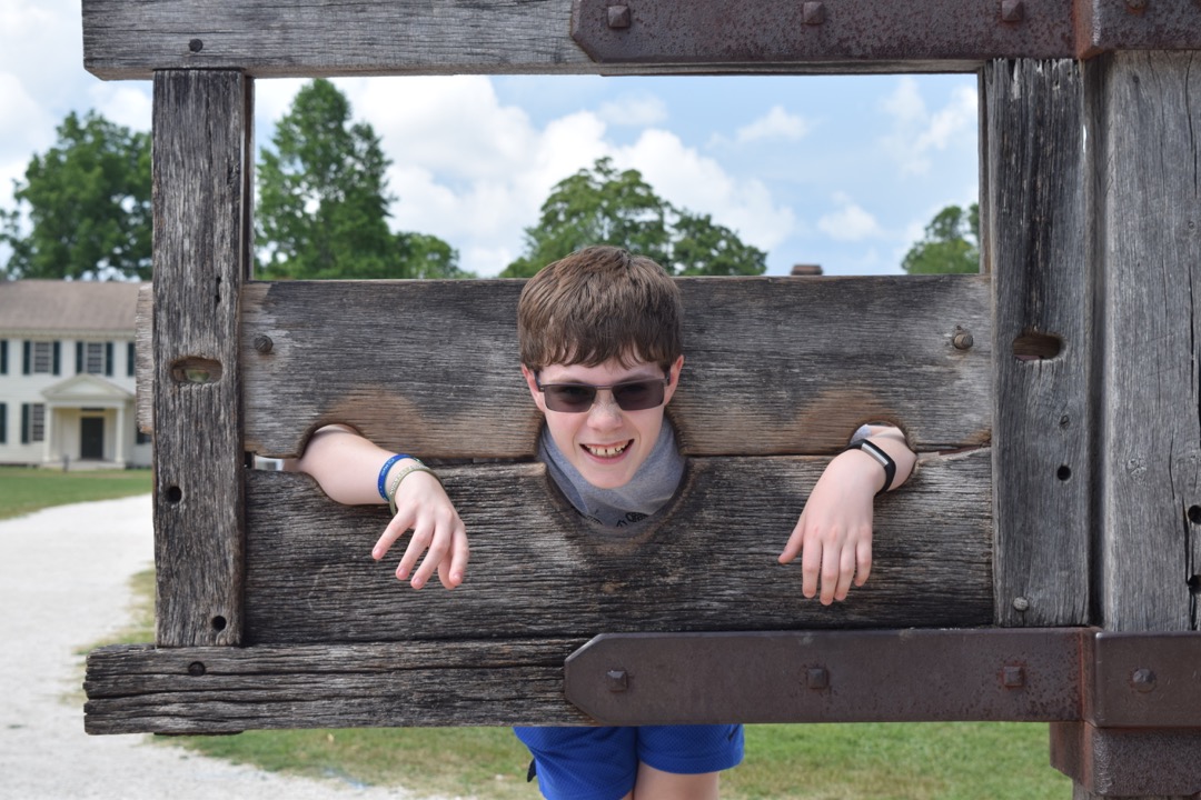 Tim in the stockade
