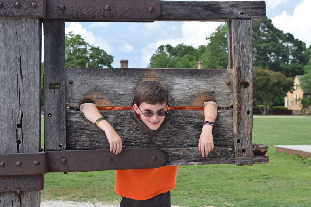 Ted in the stockade