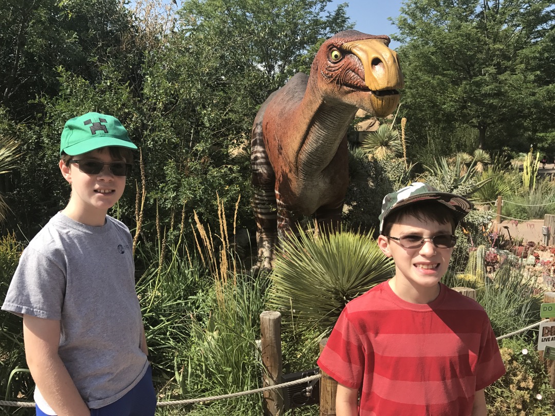 Stalked by dinosaurs at the Denver Zoo