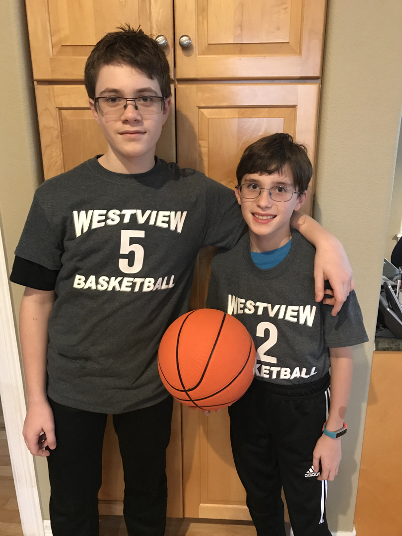 Intramural basketball teammates