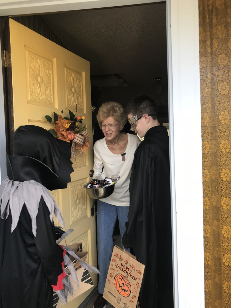 Trick or Treating at Grandma's house
