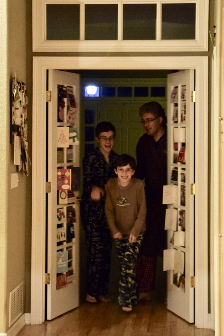 Here they come on Christmas morning