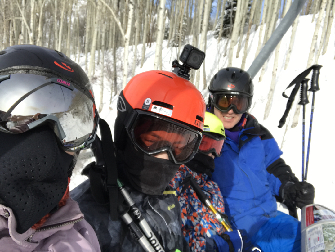 Skiing Steamboat on a frigid day
