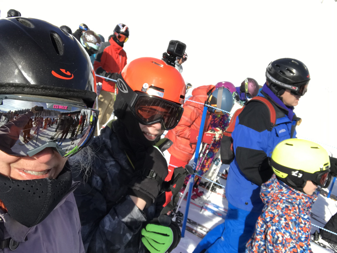 Frozen noses in the lift line