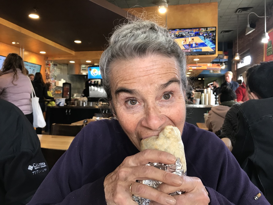 We had to bring her to Illegal Pete's!!