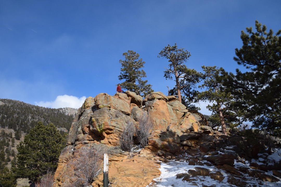 Boys on a rock
